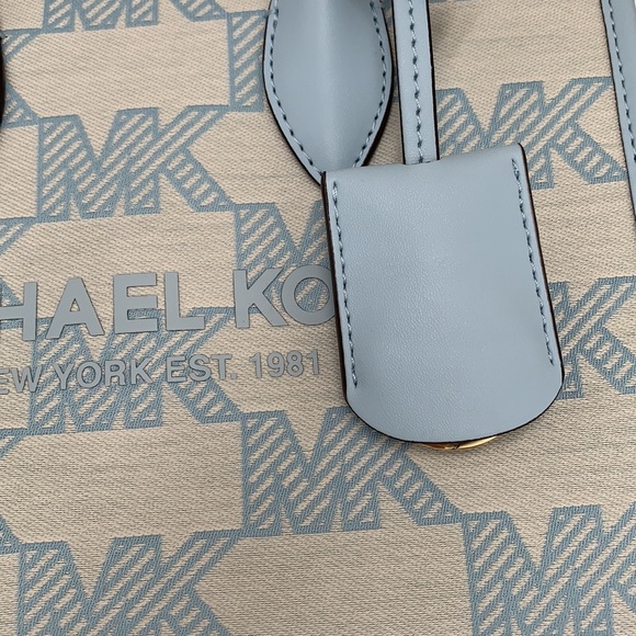 MICHAEL KORS MIRELLA SMALL SHOPPER TOP ZIP XBODY VISTA BLUE COLOR - Picture 12 of 15